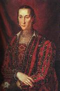 BRONZINO, Agnolo Portrait of Eleanora di Toledo oil